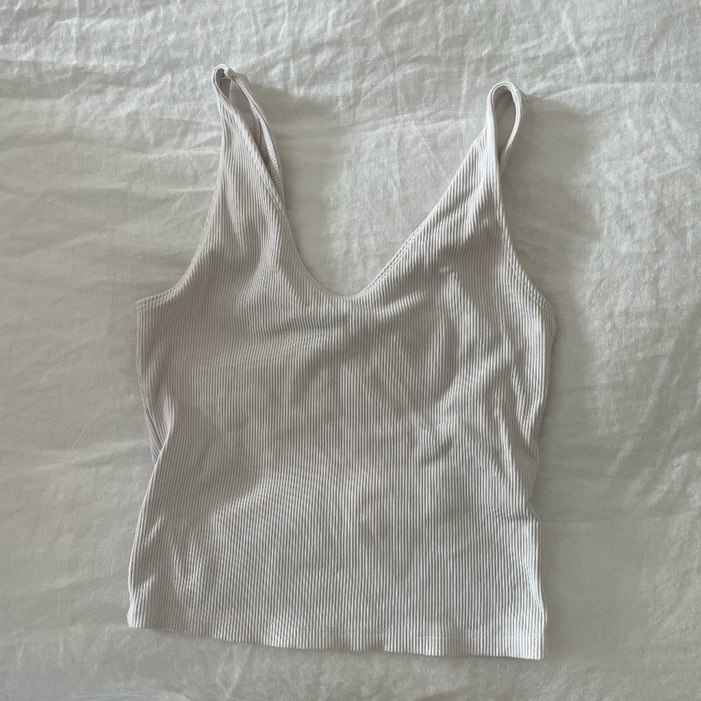 Abercrombie white tank top